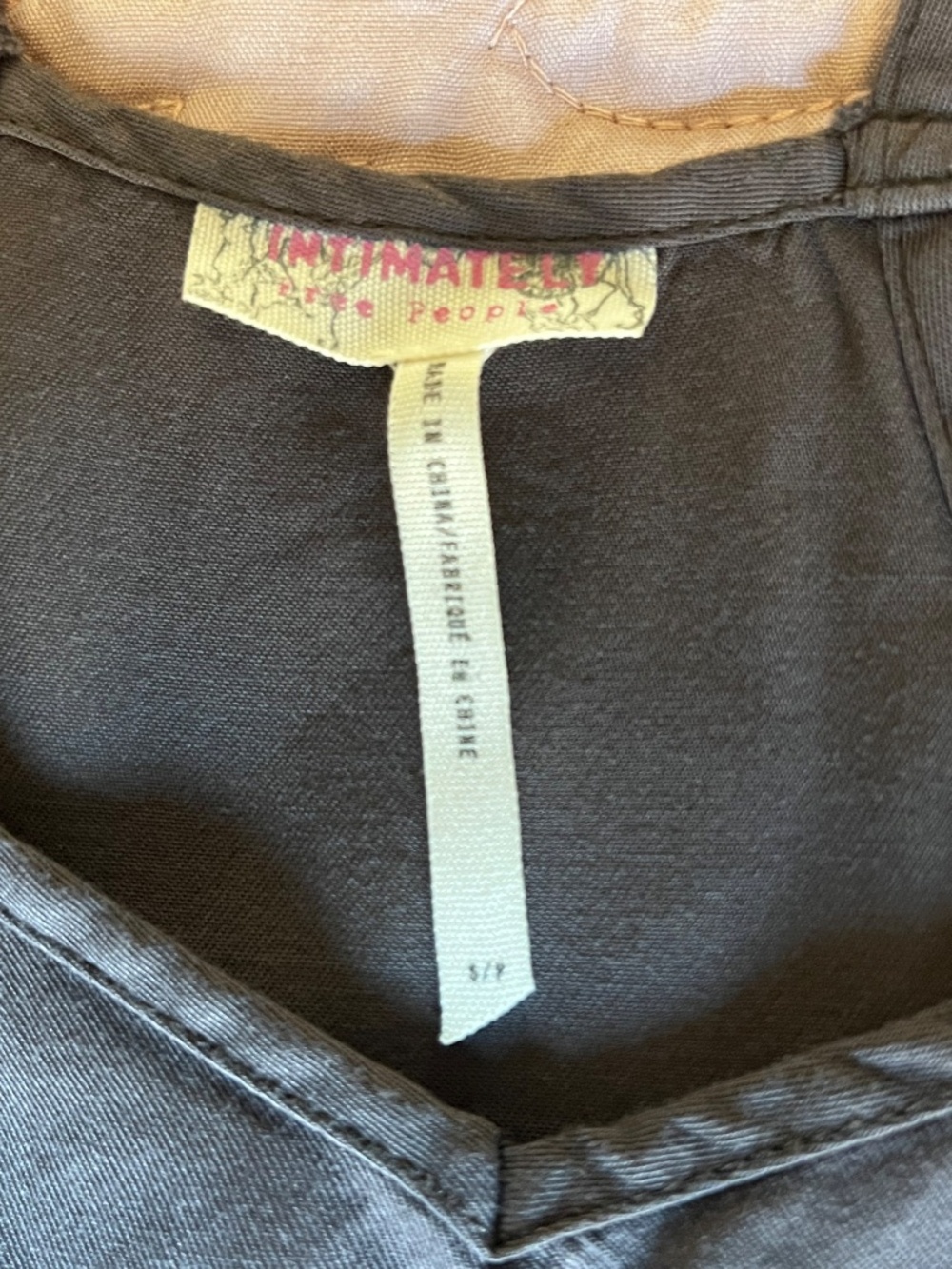 Free People Tattered Up Shred Slip Dress Charcoal Size Small NWOT - Picture 6 of 11